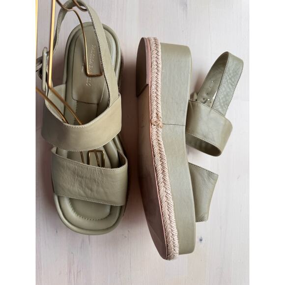 Paloma Barceló Adeline Sandal in Salvia/ olive green size 40/ US 9.5 - Picture 3 of 14